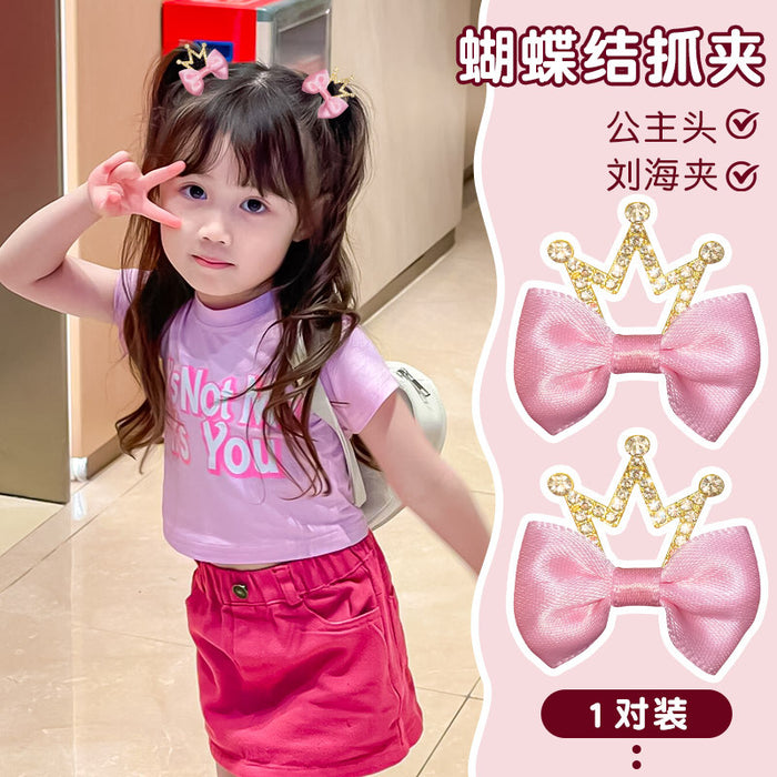 Wholesale Children's Cute Hair Clips Bow Hair Clips Sweet Princess Hair Clips Girls' Hair Clips Bangs Side Clips Headpieces JDC-HC-FX005