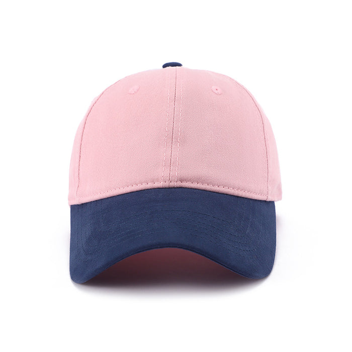 Wholesale Color blocked versatile hat, duckbill cap, soft top, sunshade and sun protection baseball cap