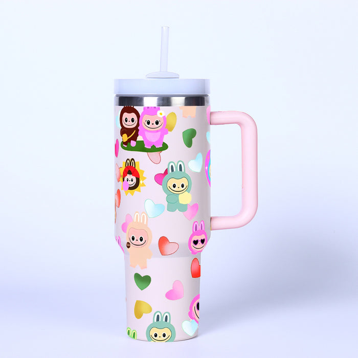 Wholesale 40oz car cup creative second generation thermos cup straw ice water cup