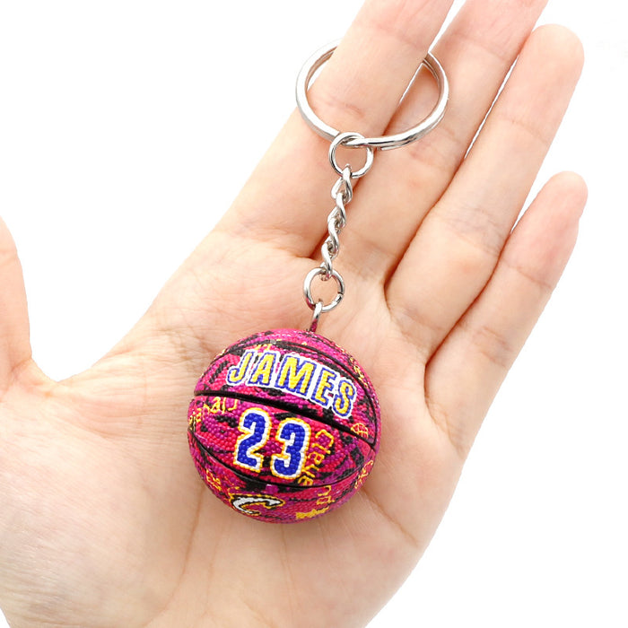 Wholesale PVC Mini Basketball Keychains JDC-KC-QLPing001