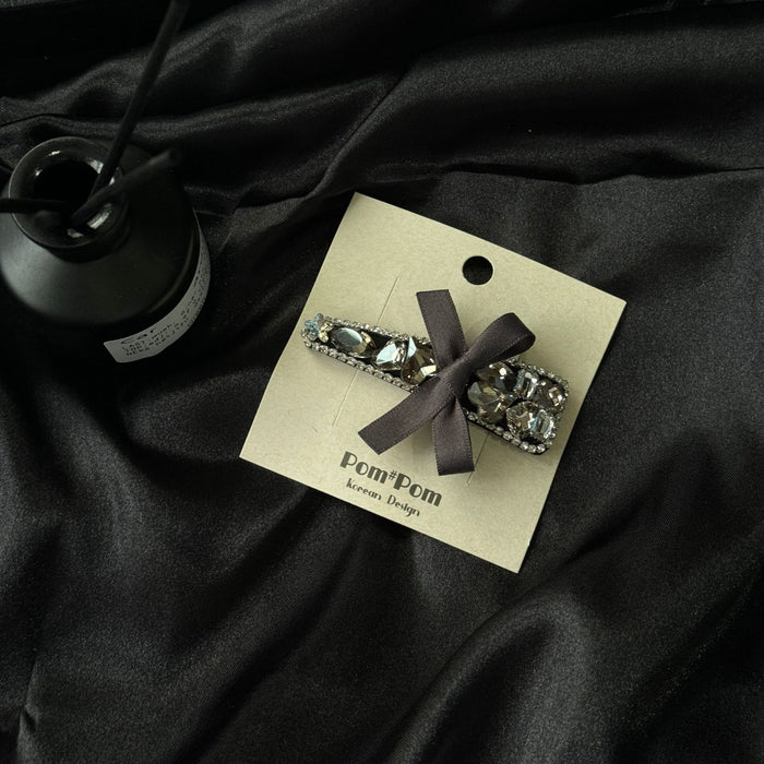 Wholesale Advanced Rhinestone Hairpin  Bow Side Clip Headwear