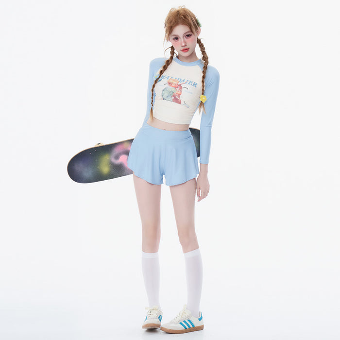 Wholesale Swimsuit women's split three piece set for girls to soak in hot springs