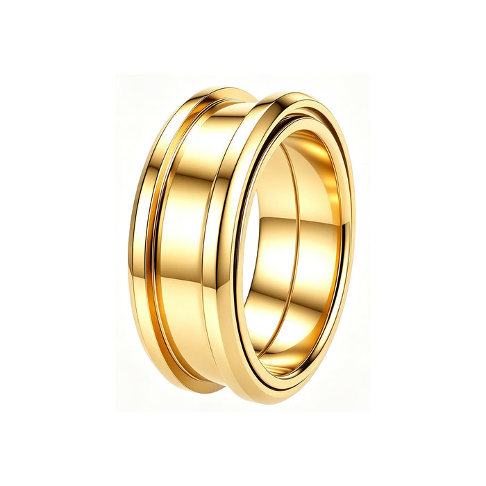 Wholesale Rotating Spinner Ring Blank Stainless Steel DIY Jewelry Accessory