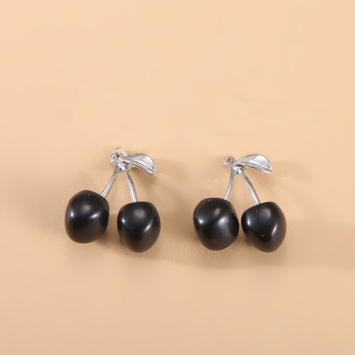 Wholesale Black cherry necklace collarbone chain versatile vintage necklace accessory