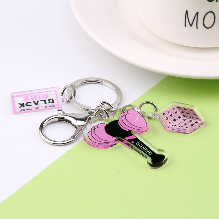 Wholesale Idol Acrylic Double Sided Transparent Keychain JDC-KC-RuiYuan001