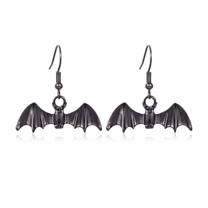 Wholesale 3pcs Halloween Series Skull Pumpkin Zinc Alloy Diamond Earrings JDC-ES-BinL010