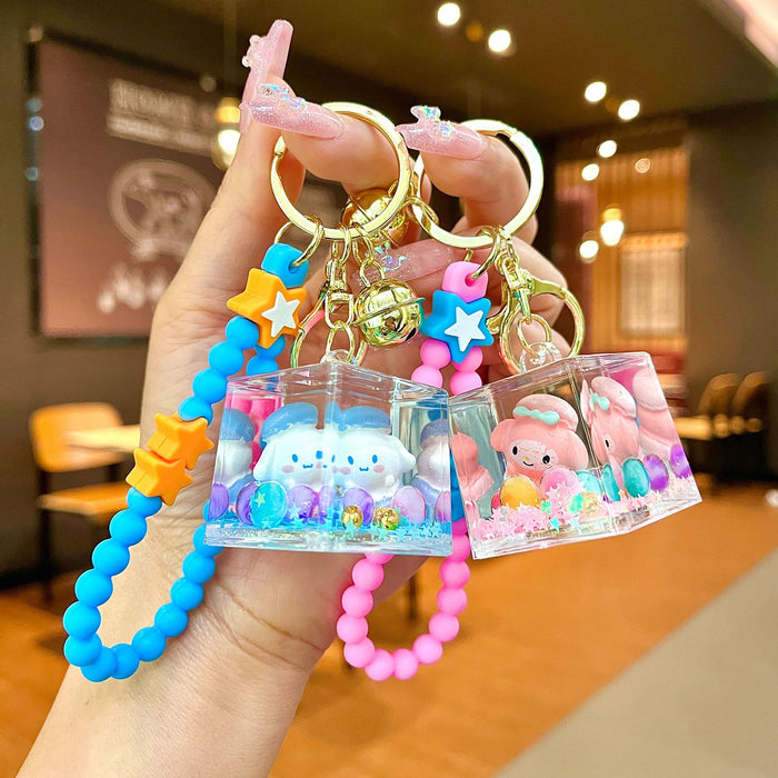 Wholesale Acrylic Large Square Cartoon Doll Keychain JDC-KC-JinM011