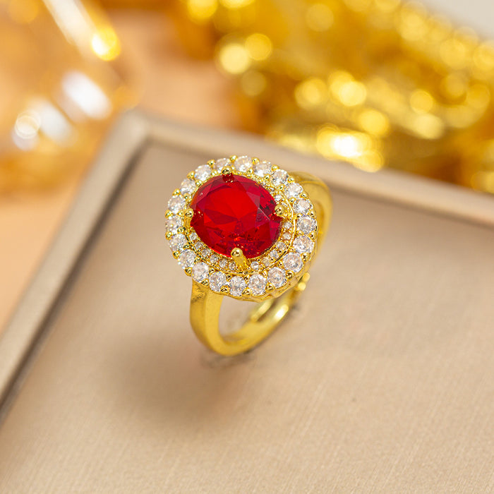Wholesale Vintage Gold Plated Geometric Hollow Out Ring Adjustable Jewelry Accessory MOQ≥2