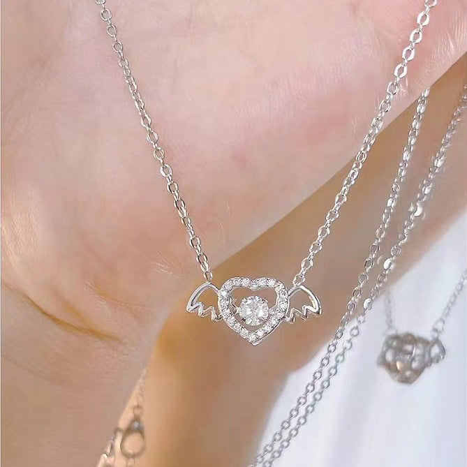 Wholesale Love necklace with niche design, light luxury, simple and versatile collarbone chain, neck chain