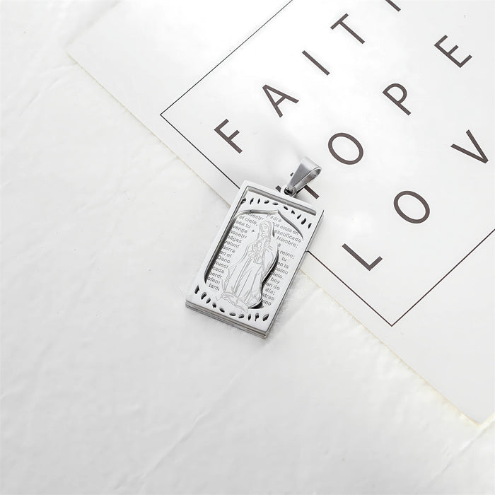 Wholesale Stainless steel square pendant