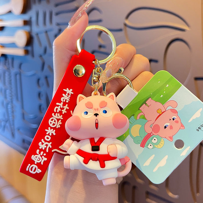 Wholesale PVC Cartoon Doll Keychain JDC-KC-MengXu010