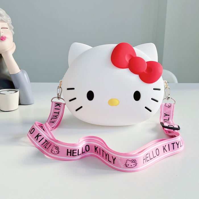 Wholesale New cartoon phone bag, single shoulder crossbody bag, cat head bag