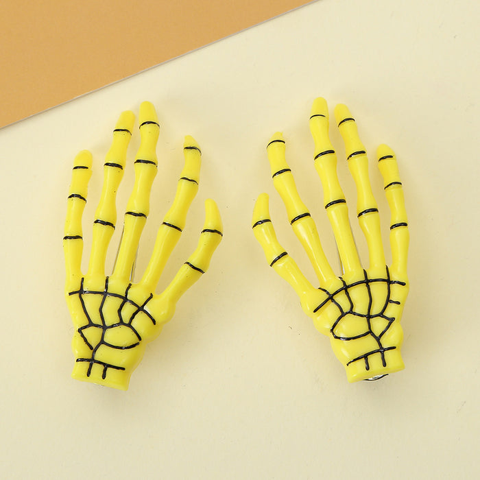 Wholesale  Ghost Hand Hair Clip Red Gothic Side Clip Women S Fashion Accessory Boutique Resale Gift