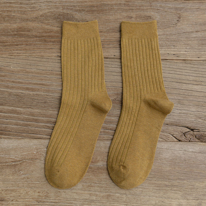 Wholesale Socks, mid tube, autumn long socks, anti odor, retro color, pile socks