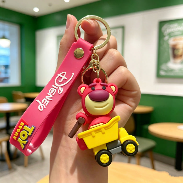 Wholesale Silicone PVC Cartoon Space Ranger Keychain Gift Bag Charm MOQ≥50