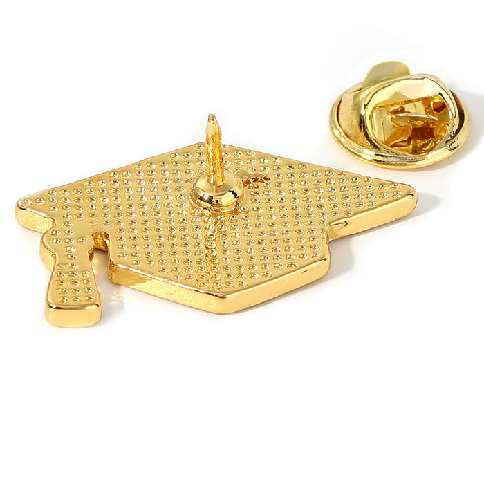 Wholesale Doctoral Hat Brooch Graduation Exam Full Score Commemorative Badge Student Gift New Style