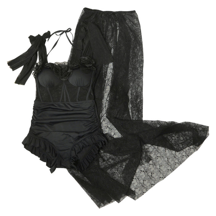 Wholesale New swimsuit pure desire sexy one-piece belly covering long skirt beach vacation hot spring swimming suit