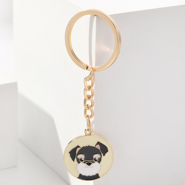 Wholesale Puppy Tag Zinc Alloy Keychain JDC-KC-ZhanLun022