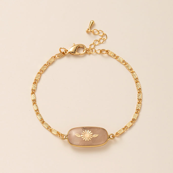 Wholesale Natural Stone Gem Necklace Butterfly Star Moon Love Snake Flower Planet Bracelet