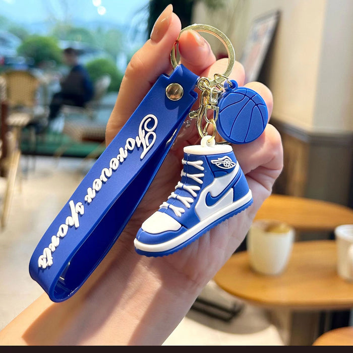 Wholesale 3D silicone basketball shoe keychains