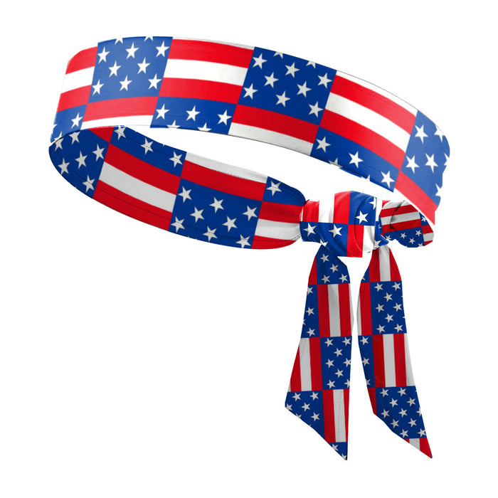 Wholesale 100PCS American Independence Day Hairband Flag Polyester Headband JDC-HD-GuanY010