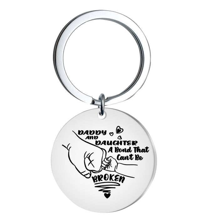 Wholesale Stainless steel keychain engraved gift