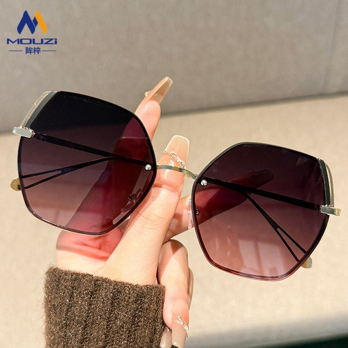 Wholesale Sunglasses, fashionable and casual frameless sunglasses, high-end and UV resistant sunglasses