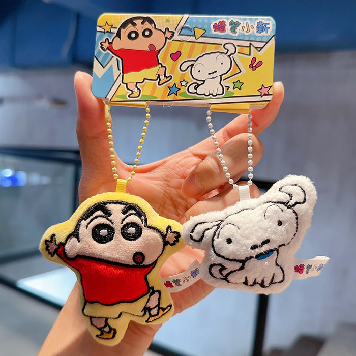 Wholesale   plush   cartoon plush keychain men's and women's schoolbag small pendant