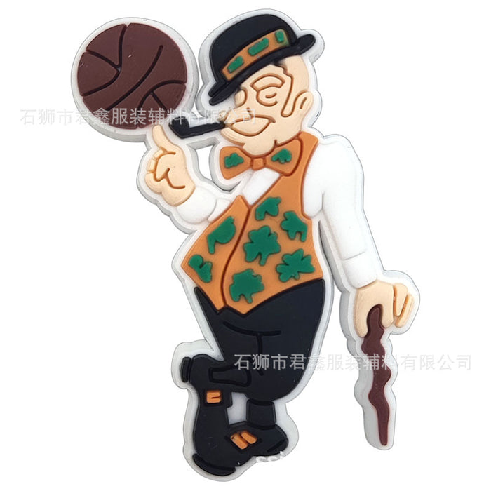 Wholesale 50pcs Basketball Teams  Basketball Shoes Charms