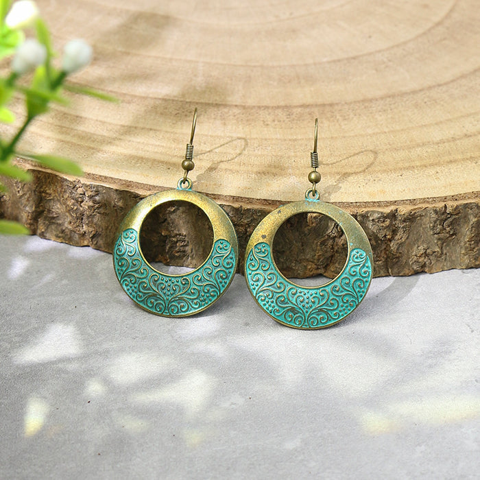 Wholesale Vintage Geometric Tassel Earrings Zinc Alloy Jewelry Accessory MOQ≥2