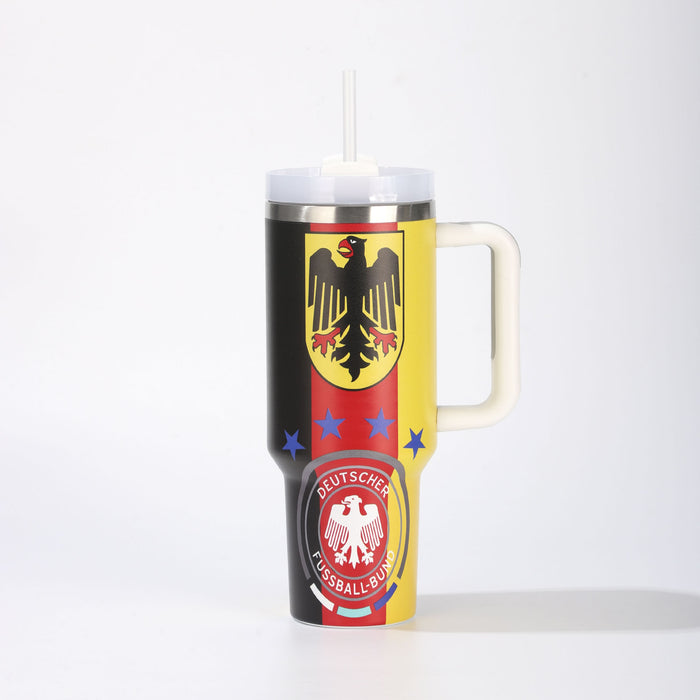Wholesale 40oz Stainless Steel Car Cup with Football Design MOQ≥2