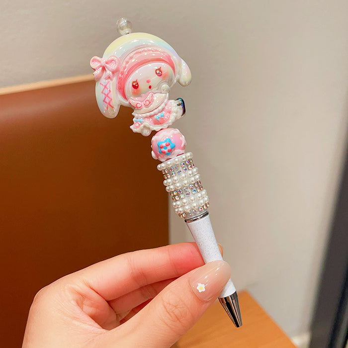 Wholesale Rhinestone Black Neutral Pen Cartoon Ballpoint Pen