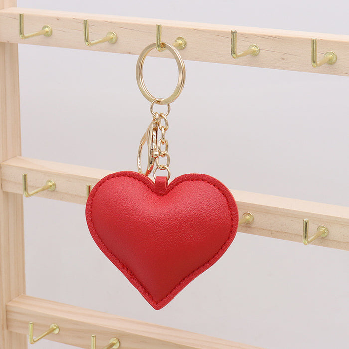 Wholesale PU Leather Love Keychain JDC-KC-SuiY002