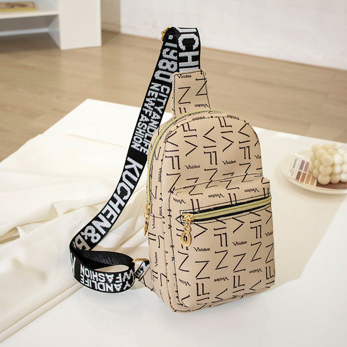 Wholesale Shoulder Bags Printed ribbon cross-body embroidered shoulder bag JDC-SD-OuFY002