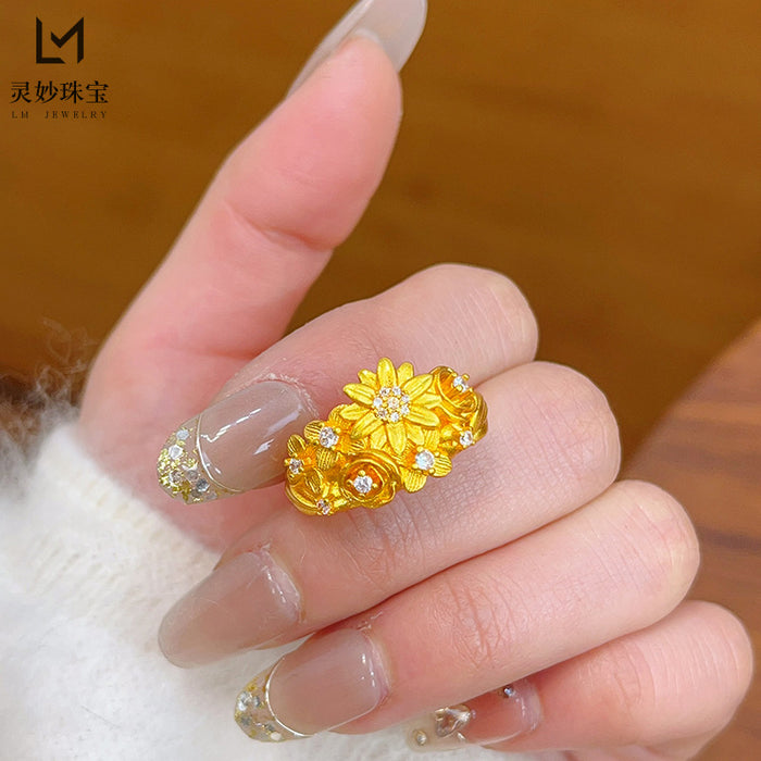 Wholesale Ring Little Daisy Ring Retro