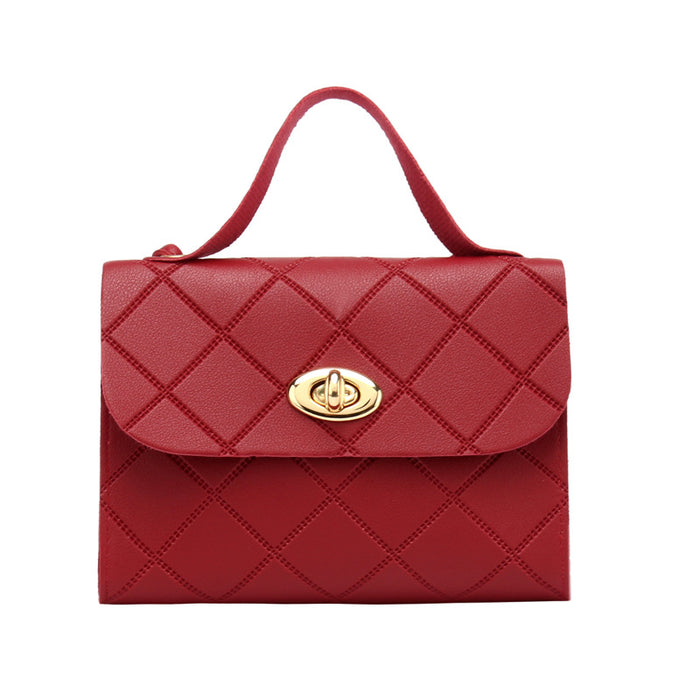 Wholesale Diamond striped small square bag, handbag, fashionable