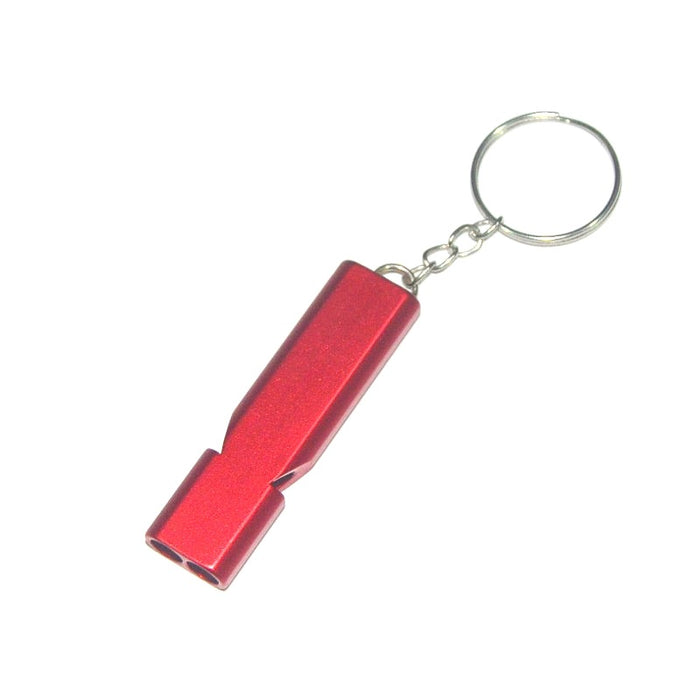 Wholesale Aluminum Alloy Double Tube Whistle Keychain JDC-KC-KB002