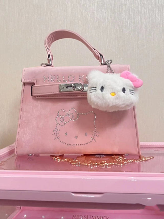 Wholesale Flash Diamond Pink Small Bag  All-match Crossbody Bag