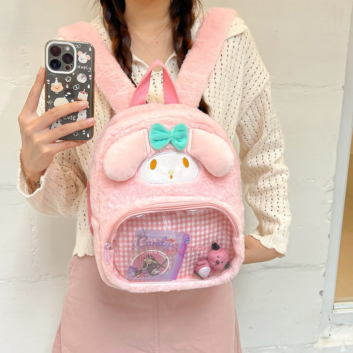 Wholesale Cartoon Cute Bunny Plaid Transparent Backpack JDC-BP-Zeze001