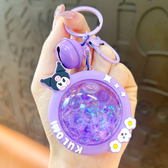 Wholesale Acrylic Cartoon Quicksand Keychain JDC-KC-YanG050