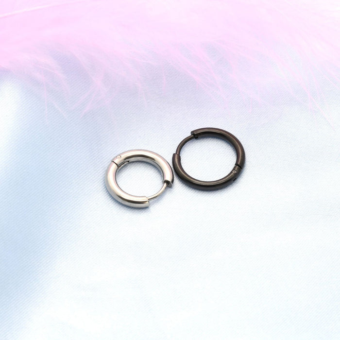 Wholesale Men's Stainless Steel Ear Rings JDC-ES-ShuangN004