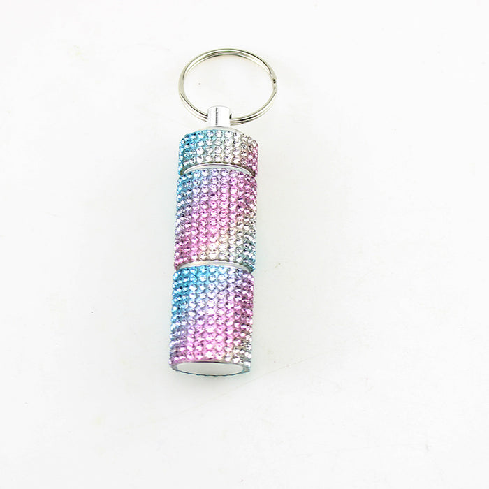 Wholesale Rhinestone 2 Compartment Pill Case Stylish Fashion Accessory Cute Gift For Adults Party Favor Boutique Resale