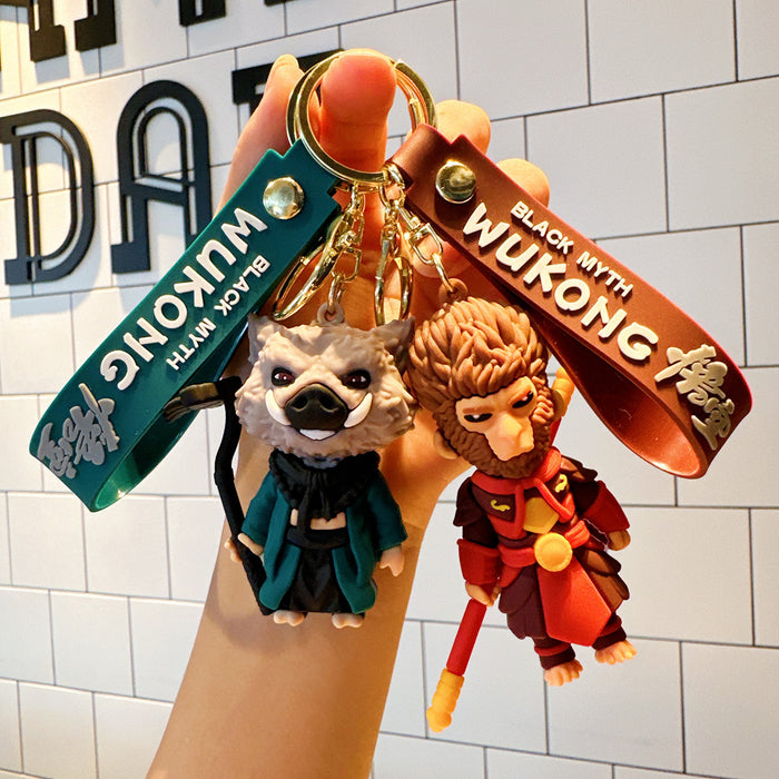 Wholesale Cartoon Black Myth Key Pendant