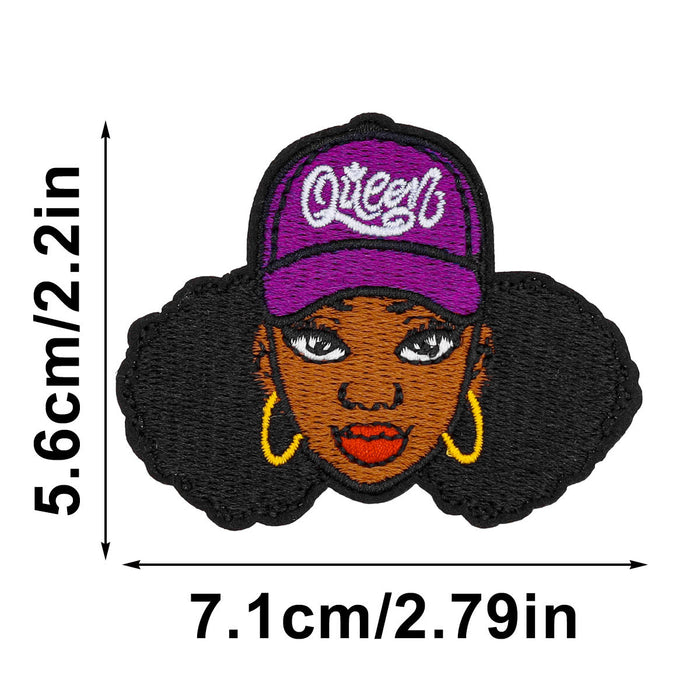 Wholesale Cartoon Animation Black Cloth DIY Patches