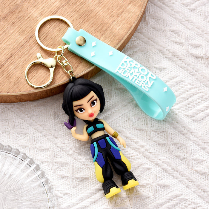 Wholesale Cute Cartoon Soft Rubber KPOP Keychain