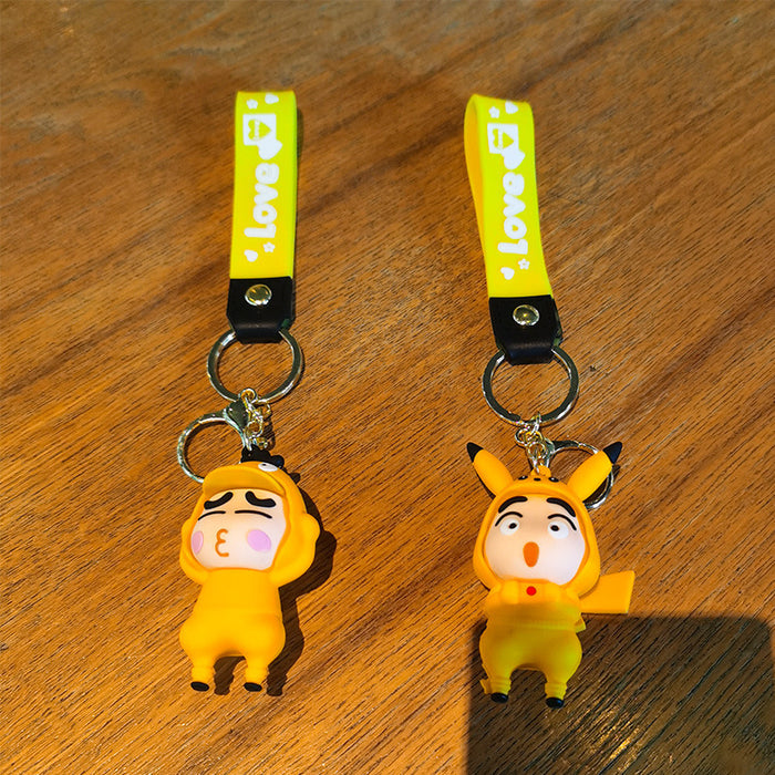 Wholesale Cartoon Doll Silicone Keychain JDC-KC-Tingm217