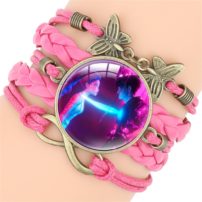 Wholesale KPOP Multi-Layer Cartoon Character Butterfly Combination Bracelet