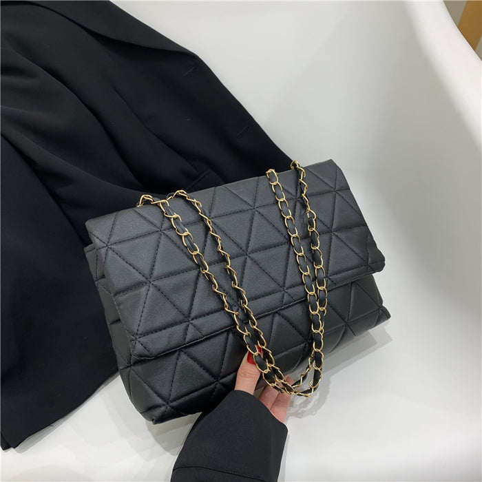 Wholesale Trendy Diamond Shoulder Bag Pu Leather Chain Bag JDC-SD-PuHui004