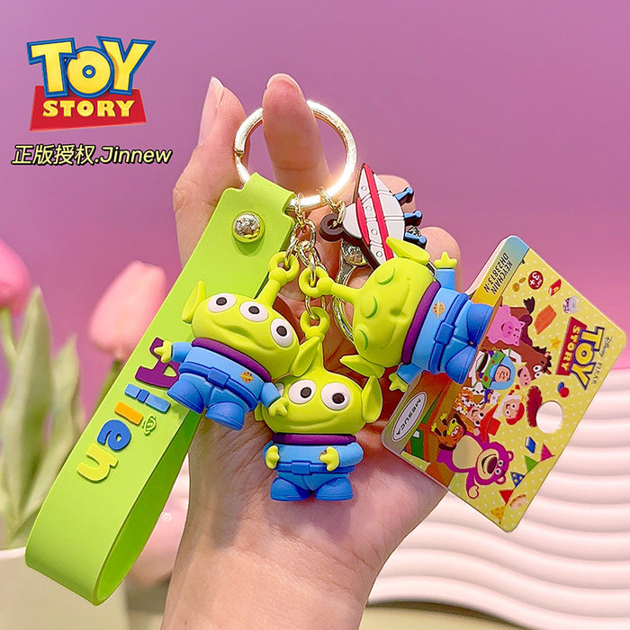 Wholesale Cute Cartoon Three-dimensional PVC Keychain JDC-KC-NiuG003