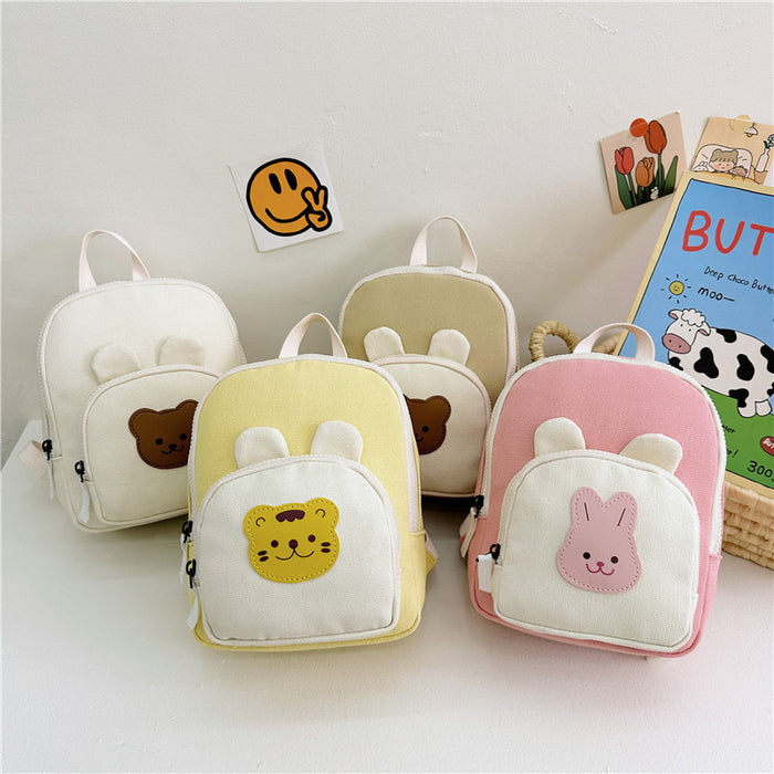 Wholesale Canvas Cute Mini Kids Backpack JDC-BP-YuanDuo077